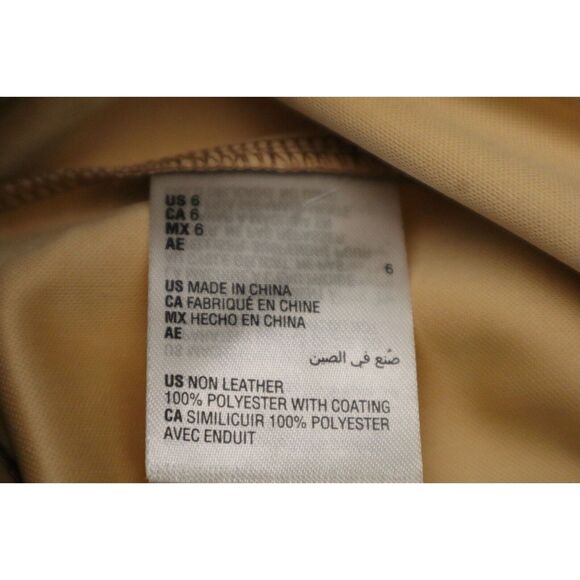 INC International Concepts Women's Sz 6 Ginger Crisp Brown Faux Leather Leggings - Picture 5 of 10